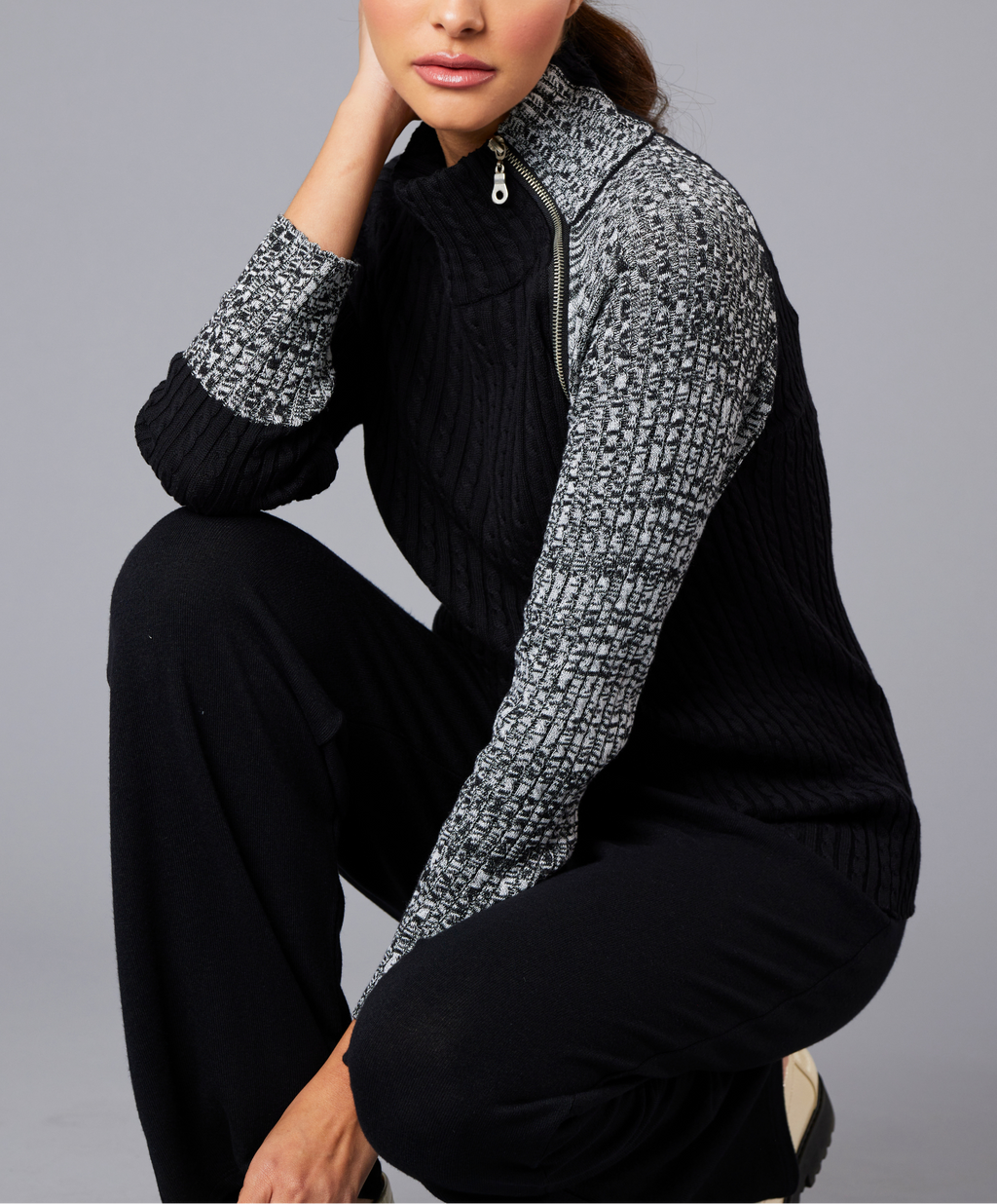 Zip Neck Top