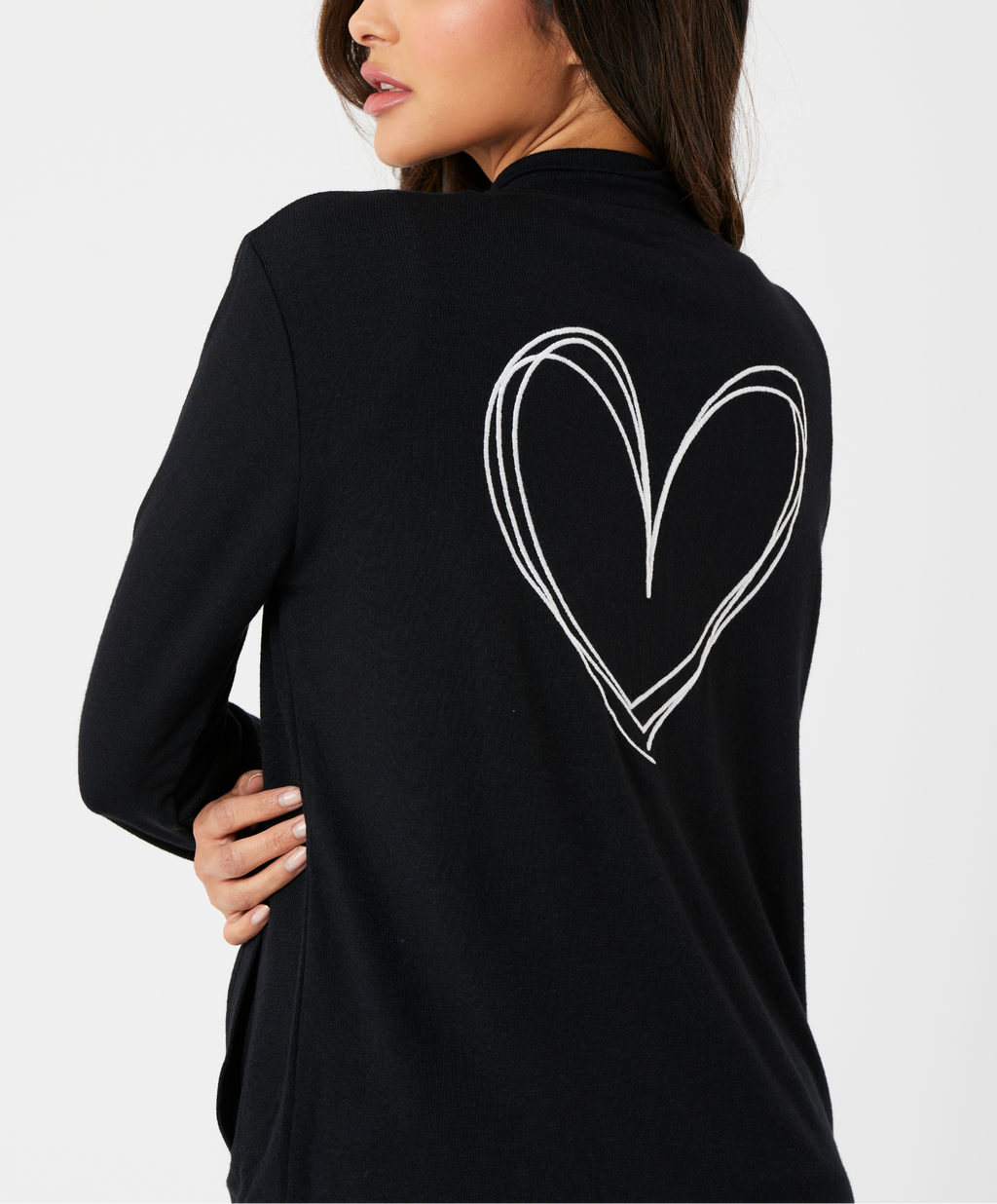 Heart Back Zip Up