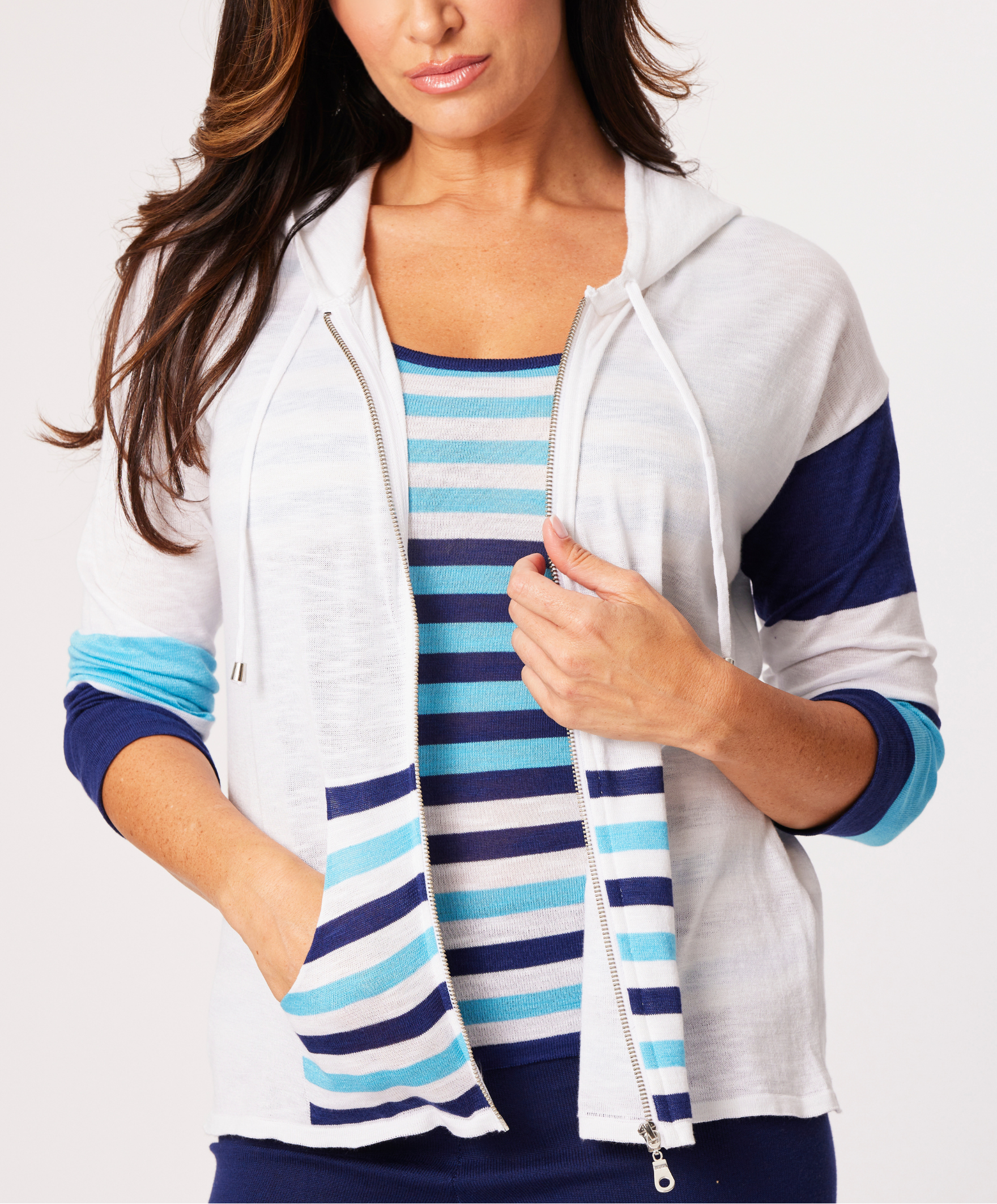 Zip Up Hoodie Cardigan