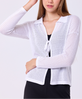 Crochet Tie Cardigan