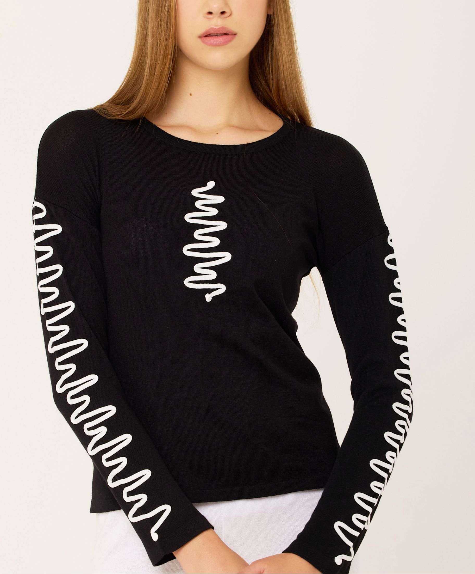 Zig Zag Scoop Neck Top