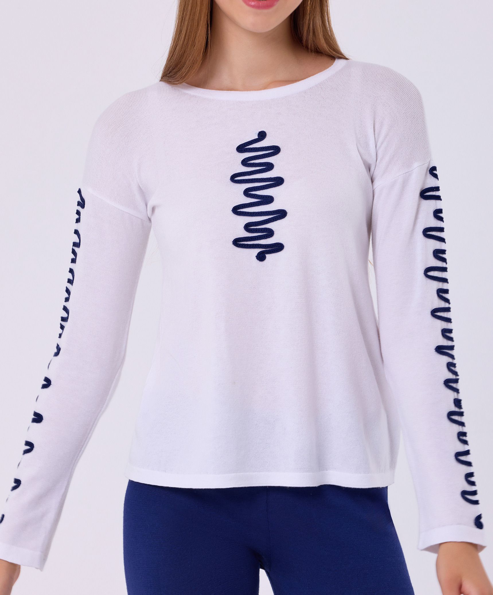 Zig Zag Scoop Neck Top