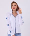 Denim Star Zip Up Jacket