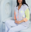 Daisy Bubbles Crochet Zip Cardigan