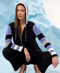 Color Block Zip Hoodie