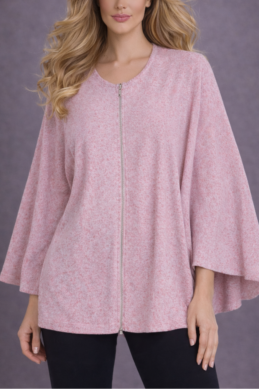 Eloise Kashmira Zip Up Poncho