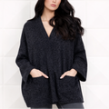 Camille Short Open Cardigan W/ Pockets