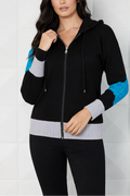 Zip Hoodie Knit Cardigan