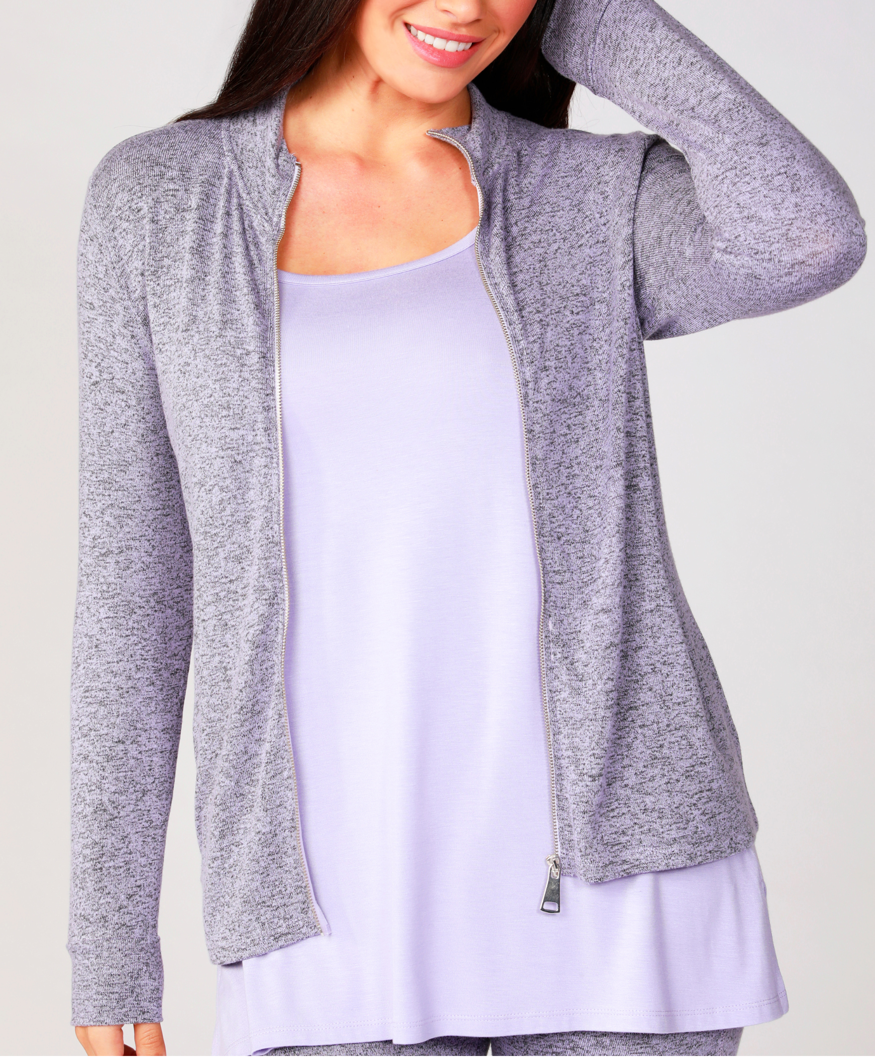 Melange Zip Jacket