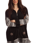 McKenna Zip Hoodie W/ Fringe
