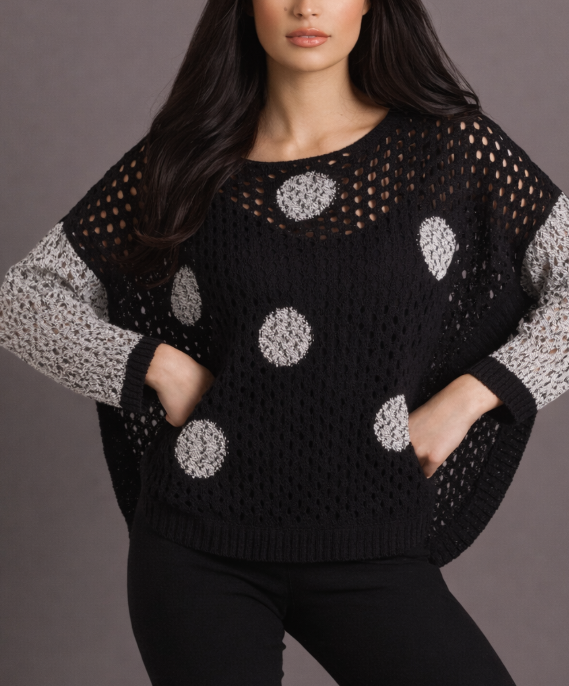 Crochet Dot Poncho